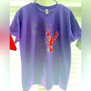 Women’s feed me crawfish and tell me I’m pretty t shirt